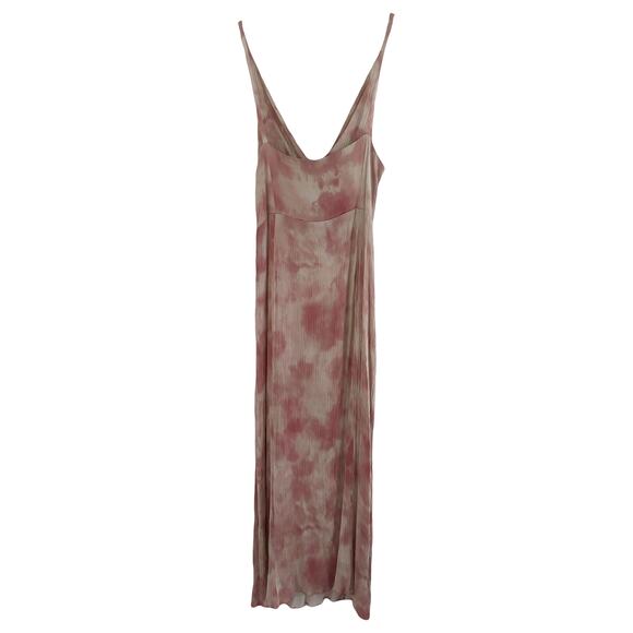 Zara Pink Tie Dye Knot Slip Dress Sz M - Picture 3 of 9